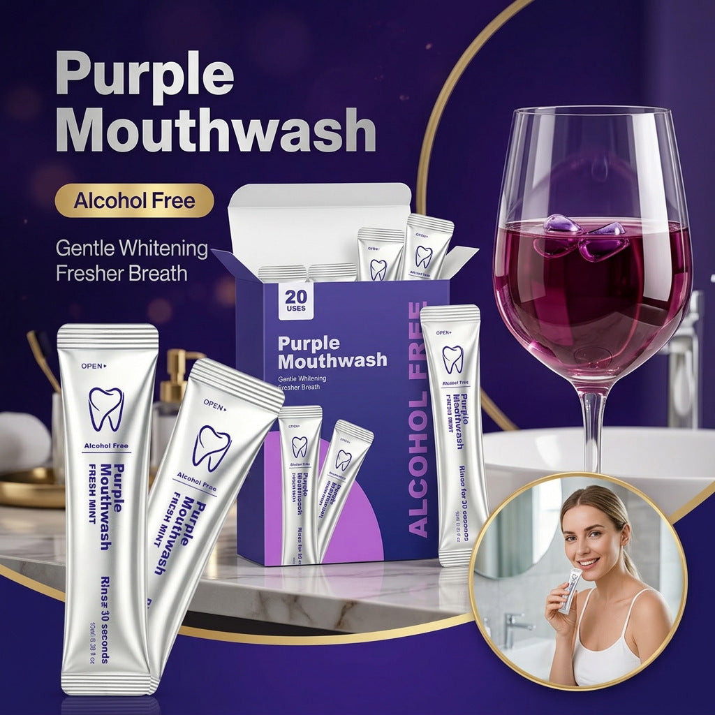 Purple mouthwash